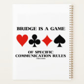 Bridge is een spel van specifieke communicatierege planner (Achterkant)