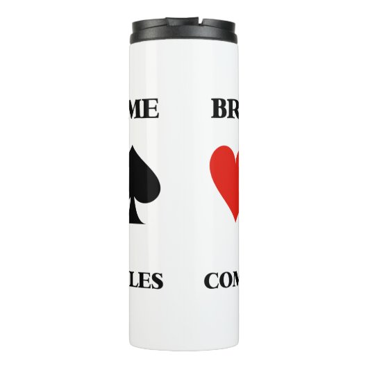 Bridge is een spel van specifieke communicatierege thermosbeker (Achterkant)