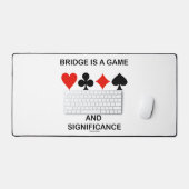 Bridge is een spel van symbolen en betekenis bureaumat (Keyboard & Muis)
