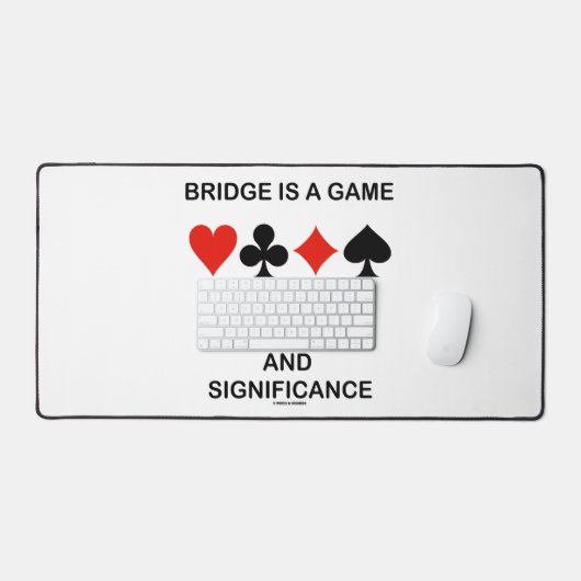 Bridge is een spel van symbolen en betekenis bureaumat (Keyboard & Muis)