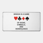 Bridge is een spel van symbolen en betekenis bureaumat (Voorkant)
