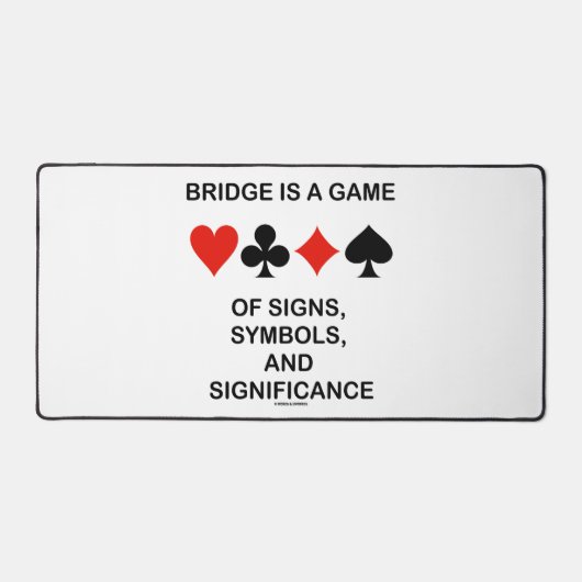Bridge is een spel van symbolen en betekenis bureaumat (Voorkant)