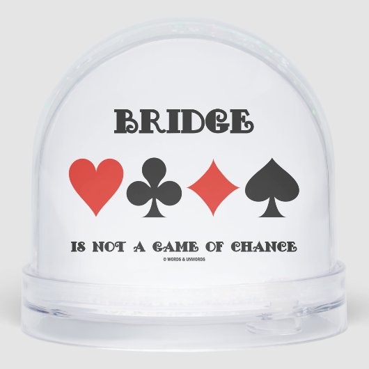 Bridge is geen spelletje voor de keuze van vier ka sneeuwbol (Achterkant)