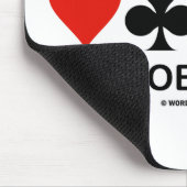 Bridge is mijn obsessie (Card Suits Bridge Humor) Muismat (Hoek)