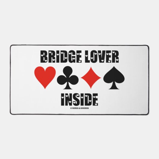 Bridge Lover in vier Kaarten Bureaumat (Voorkant)