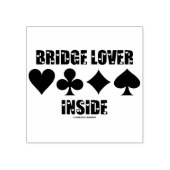 Bridge Lover in vier Kaarten Rubberstempel (Afrduk)