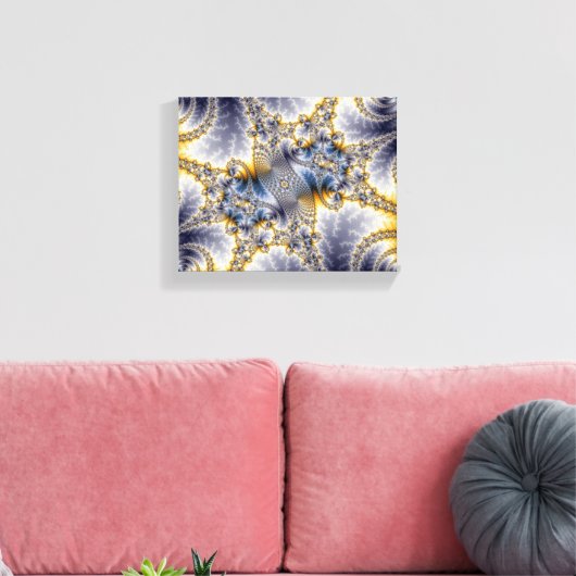 Bridge Network - Mandelbrot Fractal Art Canvas Afdruk (Insitu (Woonkamer))