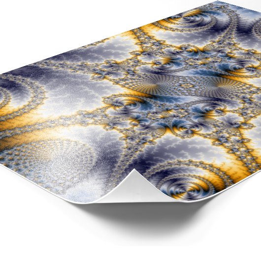 Bridge Network - Mandelbrot Fractal Art Foto Afdruk (Hoek)