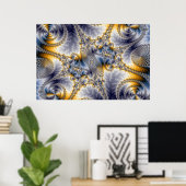 Bridge Network - Mandelbrot Fractal Art Poster (Thuiskantoor)