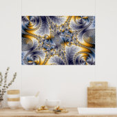 Bridge Network - Mandelbrot Fractal Art Poster (Keuken)