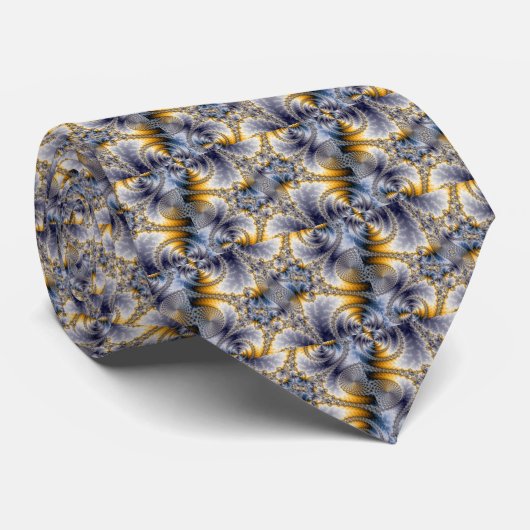Bridge Network - Mandelbrot Fractal Art Stropdas (Opgerold)