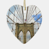 Bridge New York Brooklyn City Building Structure Keramisch Ornament (Rechts)