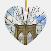 Bridge New York Brooklyn City Building Structure Keramisch Ornament (Voorkant)