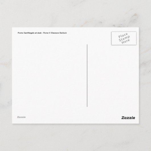 Bridge of Angels Briefkaart (Achterkant)