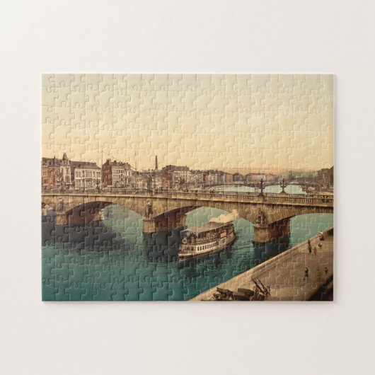 Bridge of Arches, Luik, België Legpuzzel (Horizontaal)