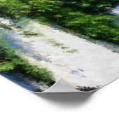 Bridge of Flowers Impressionist Photo Painting Poster (Hoek)