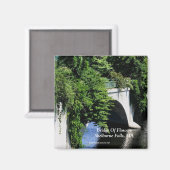 Bridge of Flowers Shelburne Herfsten MA Magnet (Voorkant / Achterkant)