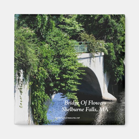 Bridge of Flowers Shelburne Herfsten MA Magnet (Voorkant)