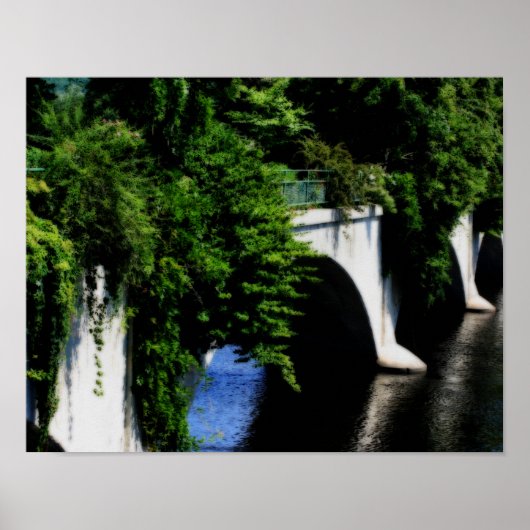 Bridge of Flowers Shelburne Herfsten, Massachusett Poster (Voorkant)