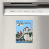 Bridge of Lions St. Augustine, Florida Briefkaart Magneet (Insitu (Vaatwasser))