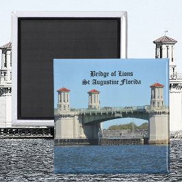 Bridge of Lions St Augustine Florida Photographic Magneet