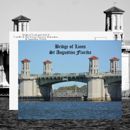 Bridge of Lions St Augustine Florida Reizen Briefkaart