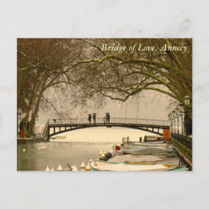 Bridge of Love, Annecy, Frankrijk Briefkaart