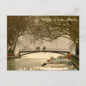 Bridge of Love, Annecy, Frankrijk Briefkaart (Voorkant)