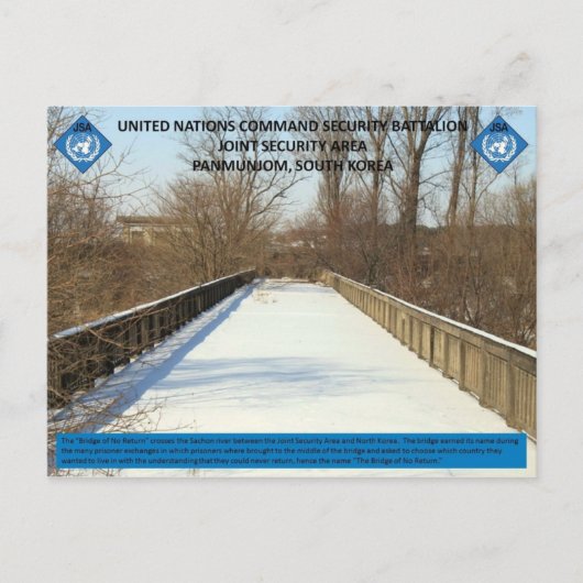 Bridge of No Return Briefkaart (Voorkant)
