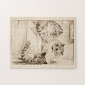 Bridge of Sighs by Louis Wain Legpuzzel (Horizontaal)