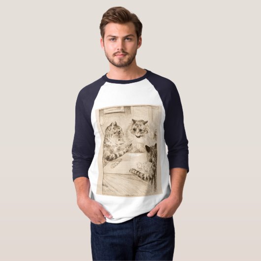Bridge of Sighs by Louis Wain T-shirt (Voorkant volledig)