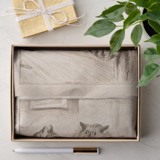 Bridge of Sighs by Louis Wain Tissuepapier (Geschenk)