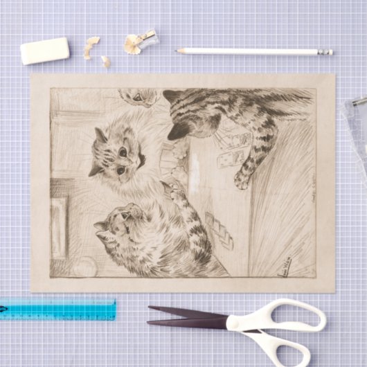 Bridge of Sighs by Louis Wain Tissuepapier (Craft)