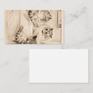 Bridge of Sighs by Louis Wain Visitekaartje