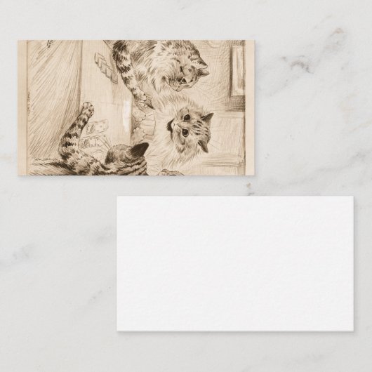 Bridge of Sighs by Louis Wain Visitekaartje (Voorkant / Achterkant)