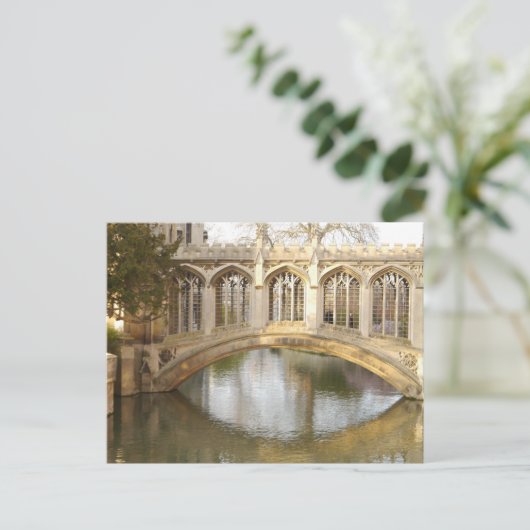 Bridge of Sighs, Cambridge, England Briefkaart (Staand voorkant)
