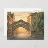 Bridge of Sighs in Oxford University Briefkaart (Voorkant / Achterkant)