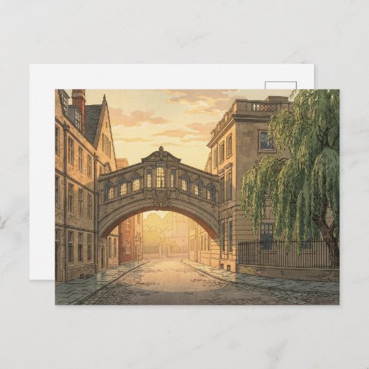 Bridge of Sighs in Oxford University Briefkaart (Voorkant / Achterkant)