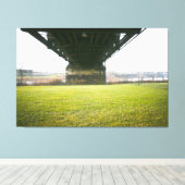 Bridge Over Scioto River Canvas Afdruk (Insitu (Houten vloer))