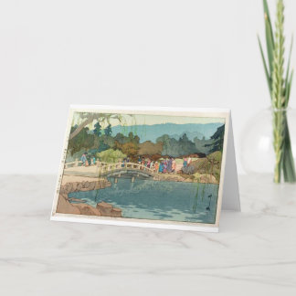 Bridge Over Water  Japanse kunst Ukiyo-E Kaart