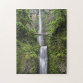 Bridge over Waterfall Landscape Legpuzzel (Verticaal)