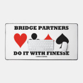 Bridge Partners doen het met Finesse vier Kaart pa Bureaumat (Keyboard & Muis)