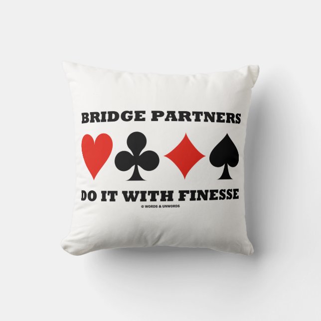 Bridge Partners doen het met Finesse vier Kaart pa Kussen (Voorkant)