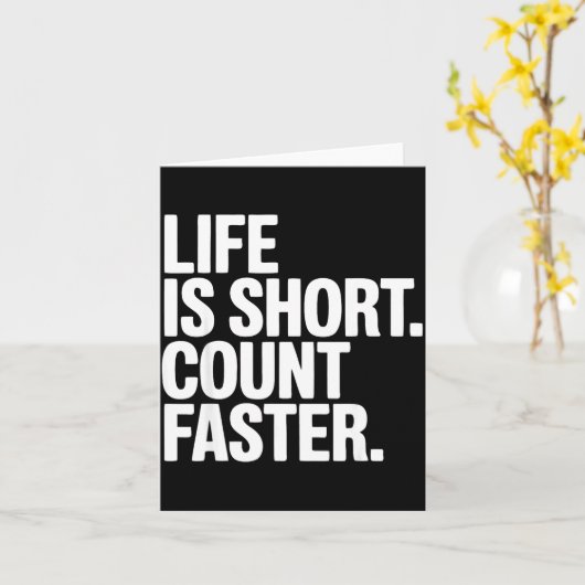 Bridge Player Funny Contract Bridge Kaart (Gele Bloem)