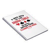 Bridge Player Funny Quote Bad Day aan Bridge Table Notitieboek (Rechterzijde)