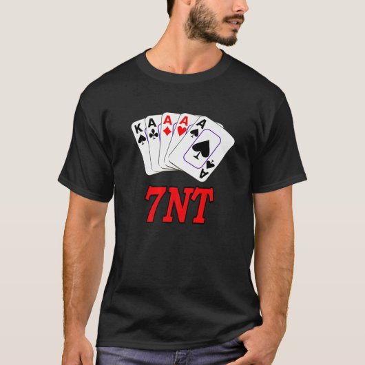 Bridge Player Gift - Bridge Card Game - 7 Geen Tru T-shirt (Voorkant)
