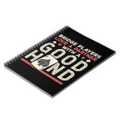 Bridge Player Joke Partner Goede Hand Notitieboek (Linkerzijde)
