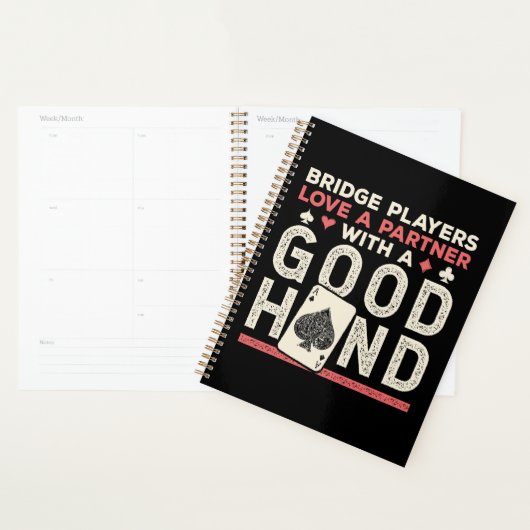 Bridge Player Joke Partner Goede Hand Planner (Display)