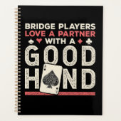 Bridge Player Joke Partner Goede Hand Planner (Voorkant)