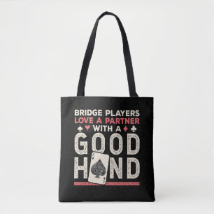 Bridge Player Joke Partner Goede Hand Tote Bag